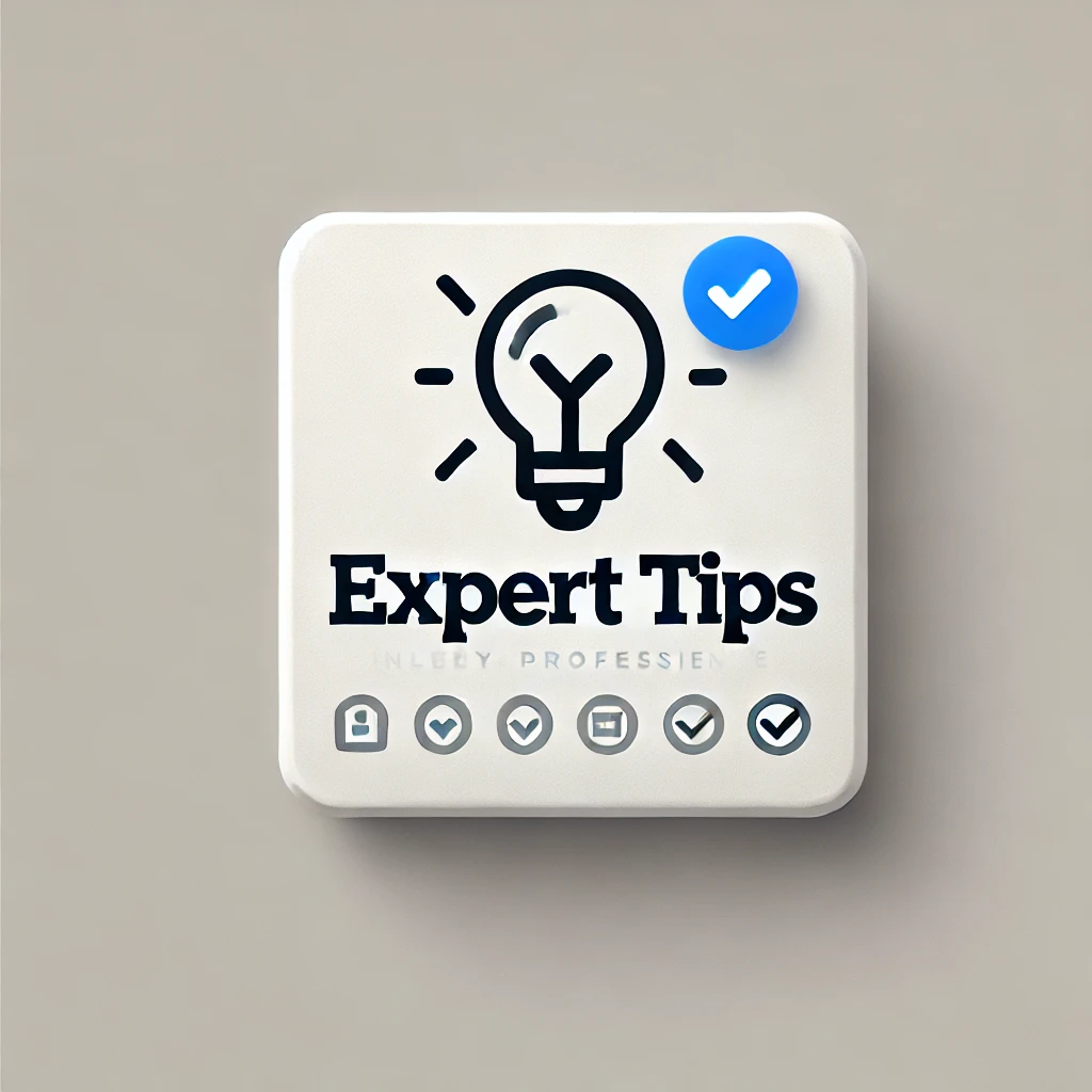 expert tips