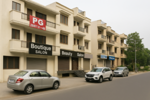 Gurgaon residential house with illegal commercial activity in Sushant Lok