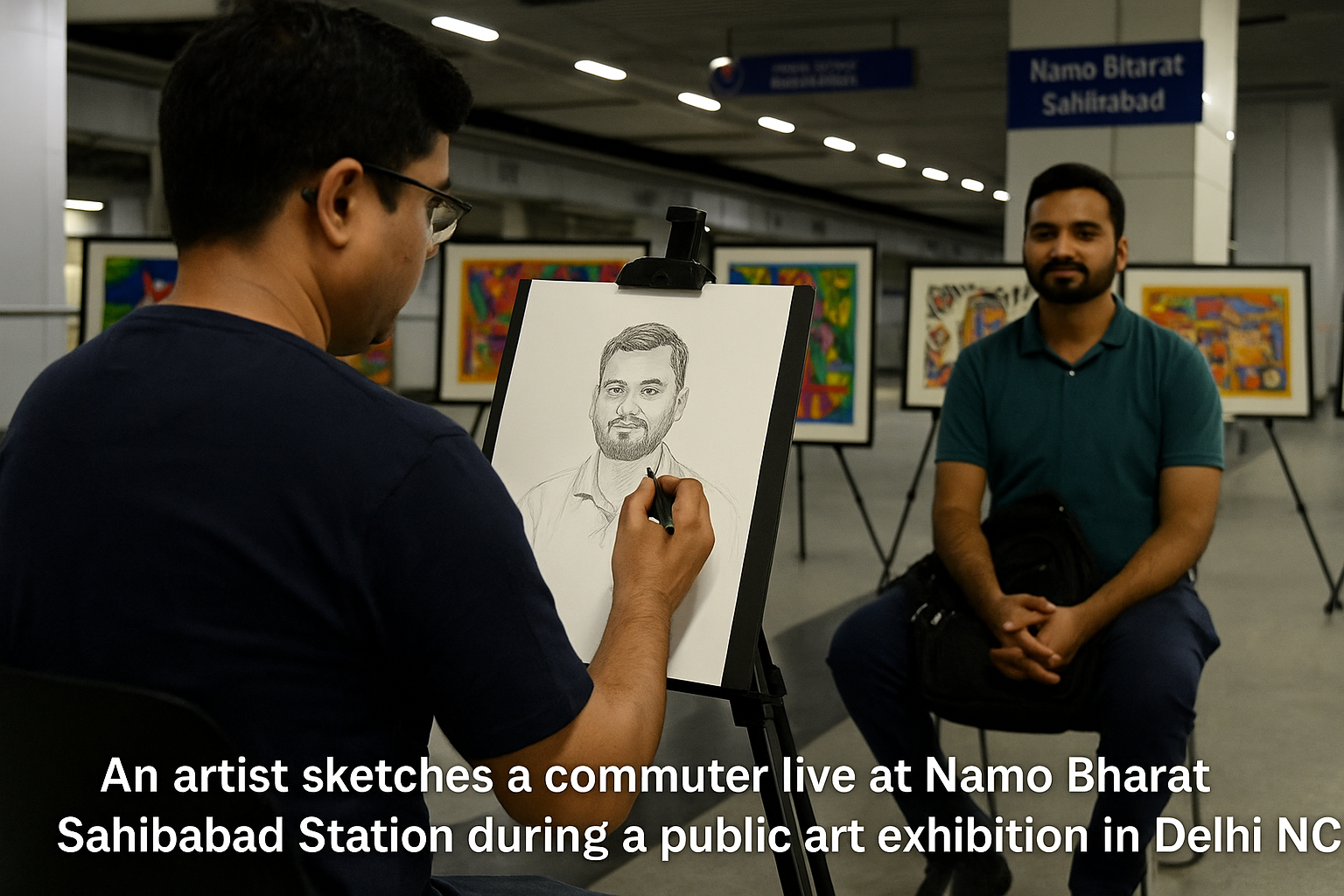 Namo Bharat Station Art Exhibition