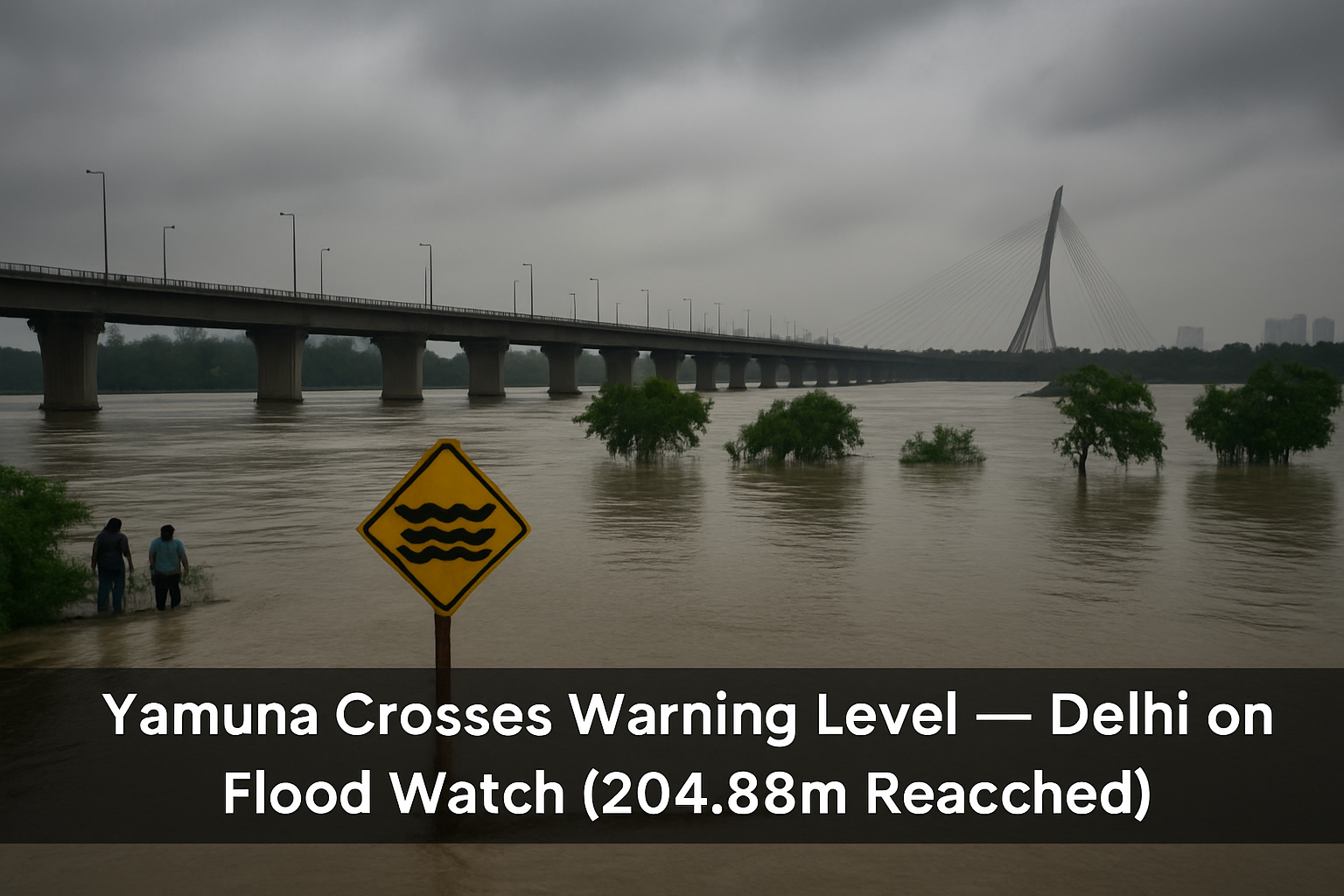 Yamuna river level rises