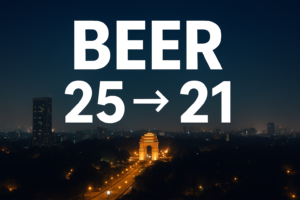 beer drinking age limit Delhi
