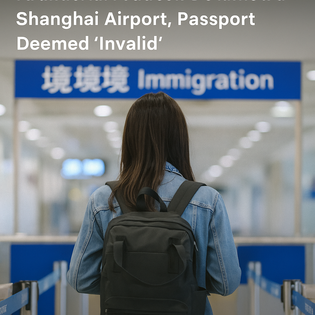 Indian Flyer From Arunachal Pradesh Detained for 18 Hours at Shanghai Airport After Officials Claim Her Passport Is “Invalid”