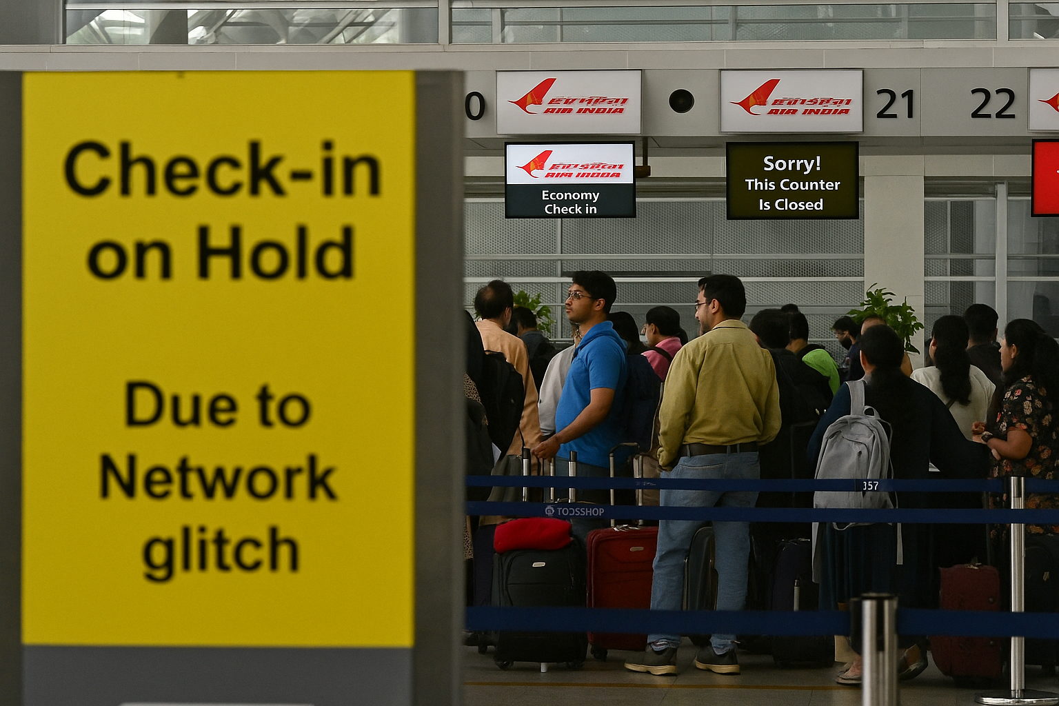 air india check in glitch