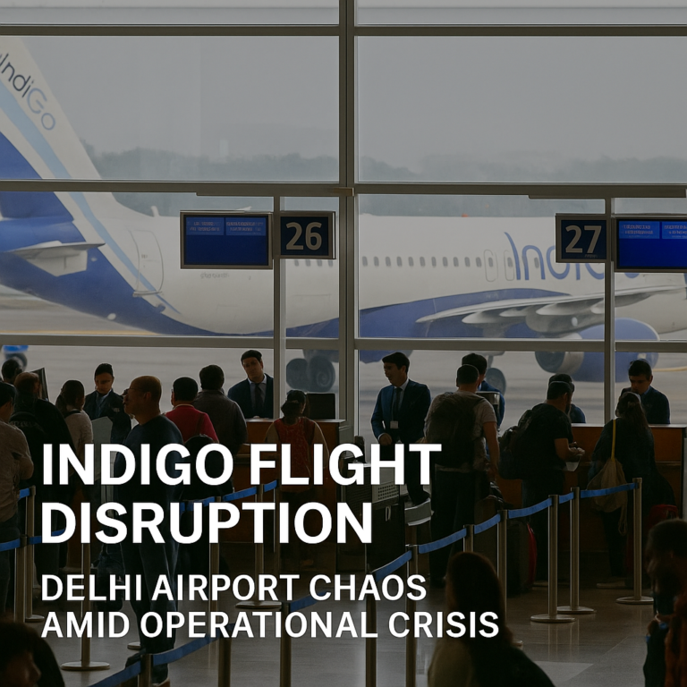 IndiGo Crisis: Delhi Airport Cancels All Departures as Crew Shortages and New Rules Trigger Nationwide Disruptions