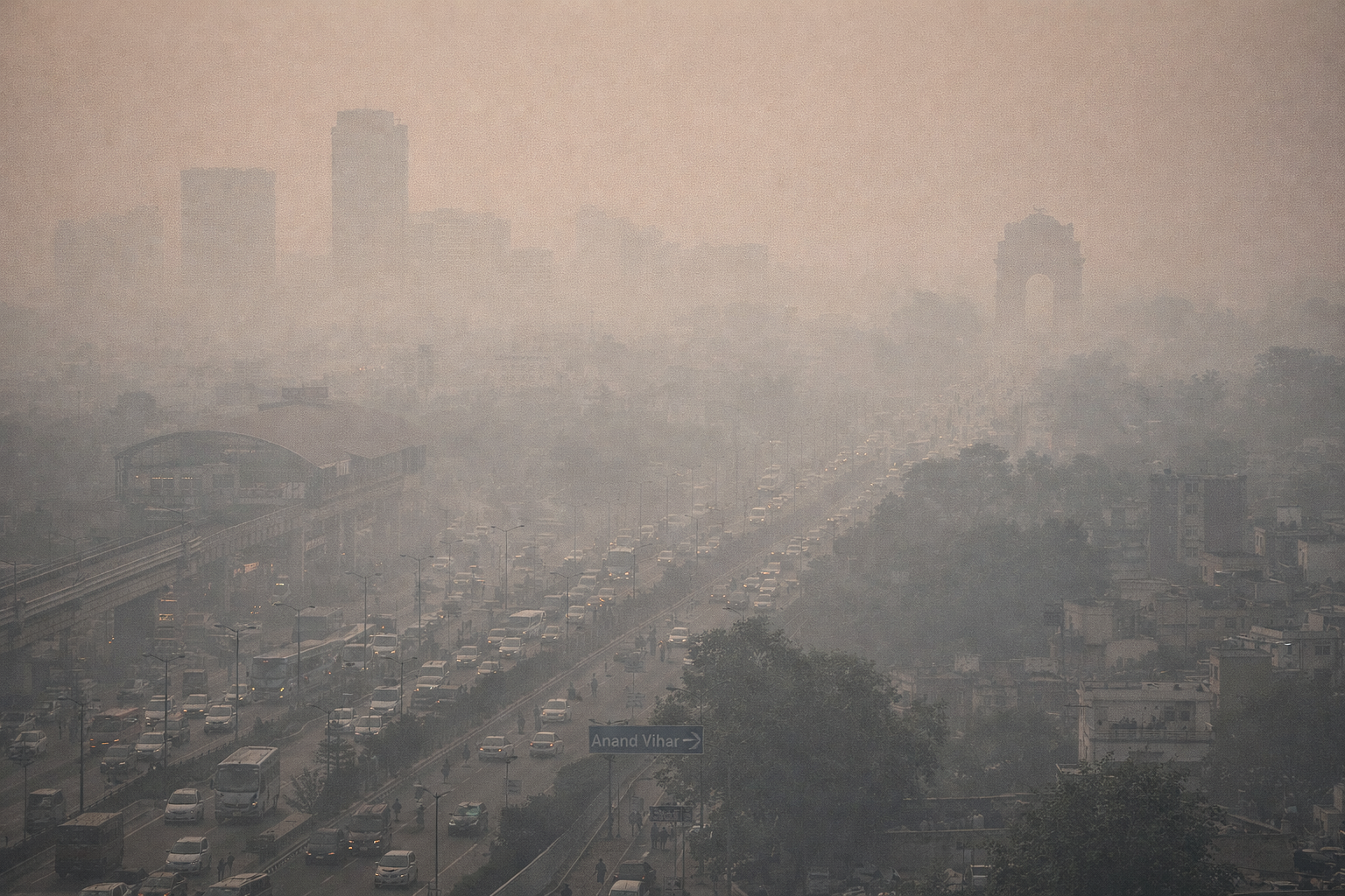 Smog in Delhi Dec 2025