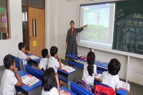 Teachers and students in an unaided private school in Delhi amid calls for employee protection law