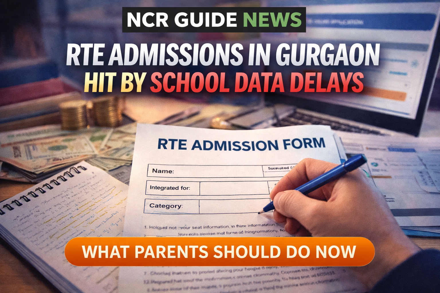 RTE Admissions in Gurgaon Hit by School Data Delays, What Parents Should Do Now