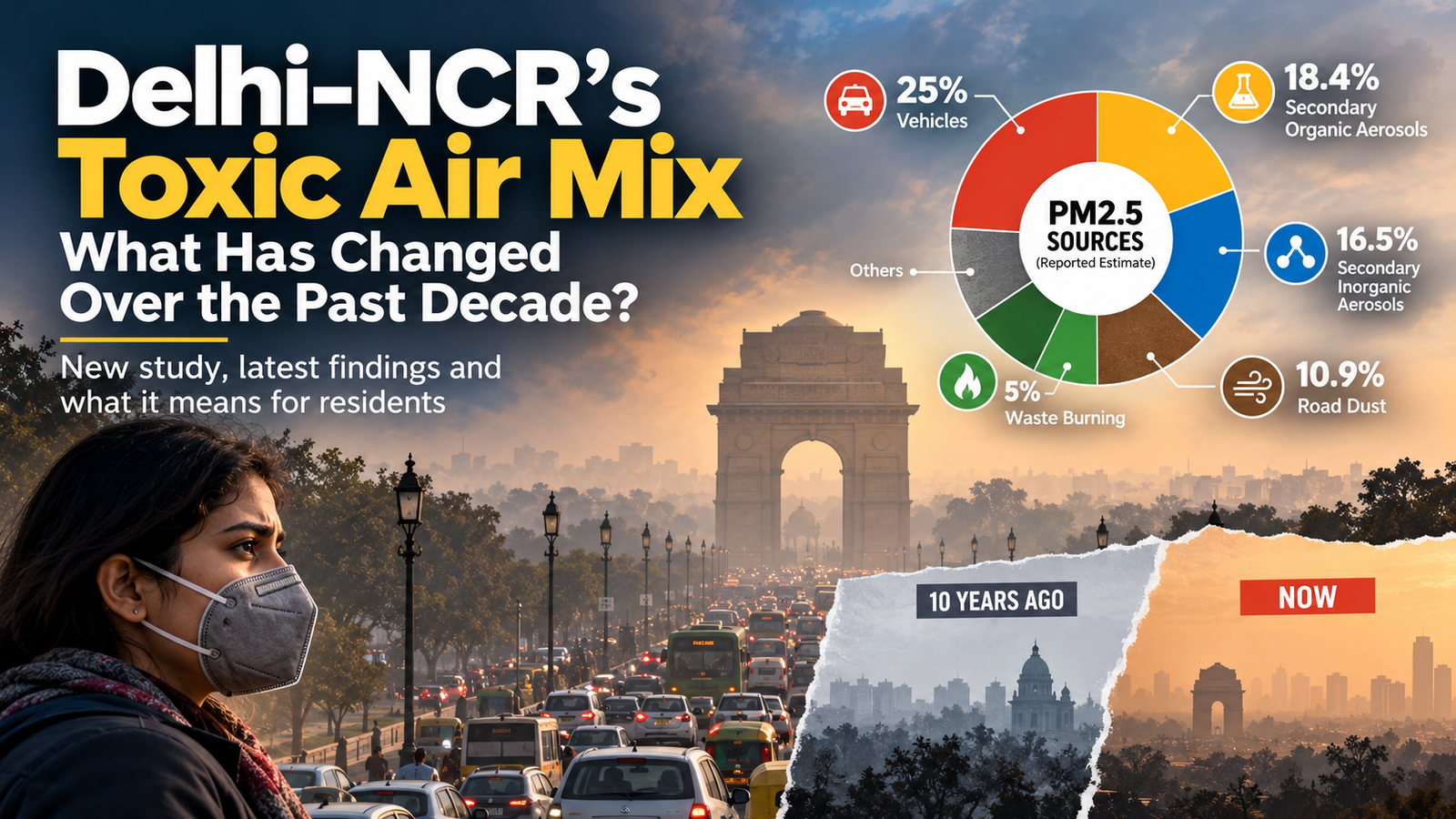 Delhi-NCR’s Toxic Air Mix: What Has Changed Over the Past Decade?